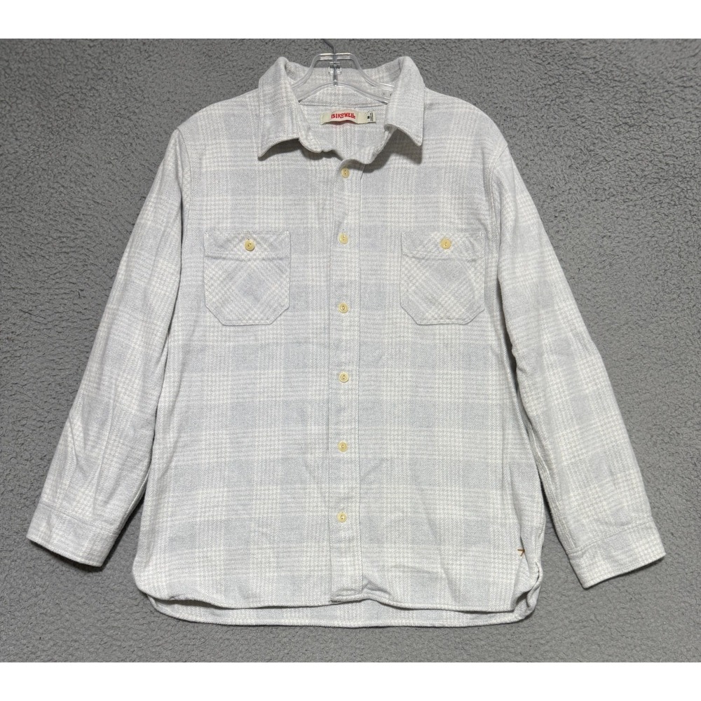Birdwell Beach Britches heavy weight plaid long sleeve flannel Mens Medium